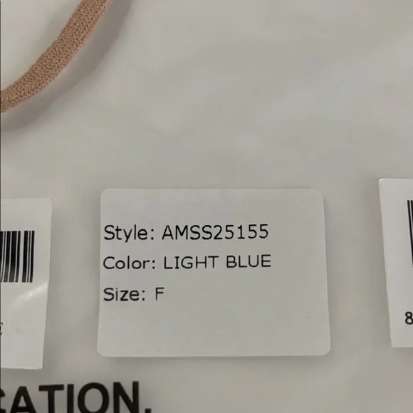 Aya Muse Ribbed Blue and Tan Bikini - Picture 5 of 5